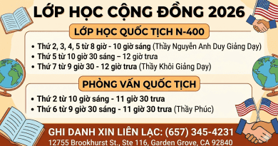 LỚP HỌC CỘNG ĐỒNG 2026 – THÔNG BÁO LỊCH HỌC